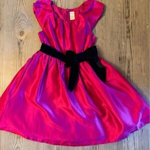 Gymboree Fuchsia Dress with Black Accents